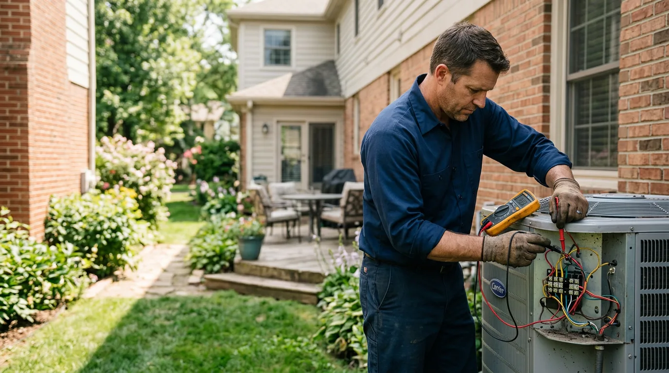 HVAC technician working near Milton, KS